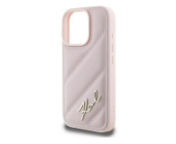 KARL LAGERFELD Quilted Signature do iPhone 16 Pro Max różowy - 1278269 - zdjęcie 3